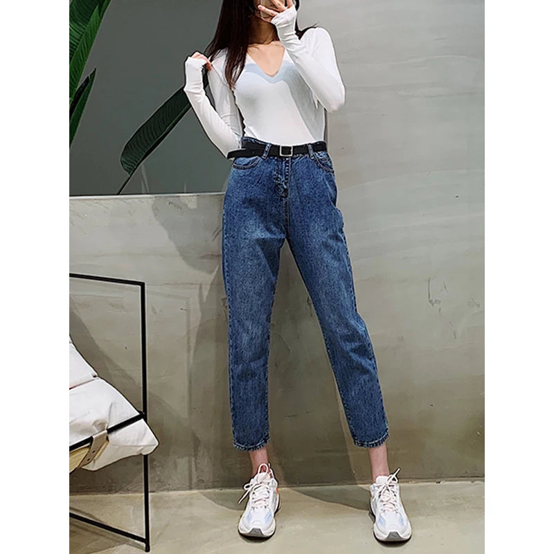 94% Cotton Woman T-Shirt Casual Long Sleeve Tees O-Neck Streetwear Top Harajuku Basic Woman Clothes