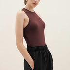 Soft Viscose Corset Top Women Bodycon Sleeveless Streetwear Gym Yoga Sports Tops and Tees Elegant and Youthful Woman Blouses