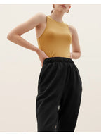 Soft Viscose Corset Top Women Bodycon Sleeveless Streetwear Gym Yoga Sports Tops and Tees Elegant and Youthful Woman Blouses