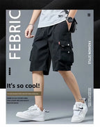 Loose Casual Basketball Shorts for Men Summer Trendy American Style Loose plus Size Workwear Five-Quarter Length Pants