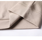 Spring Autumn Thin Pure Cotton Hoodie Men's Slim Fit Korean Sle Trendy  Color Long Sve T-irt Casual Comfortable