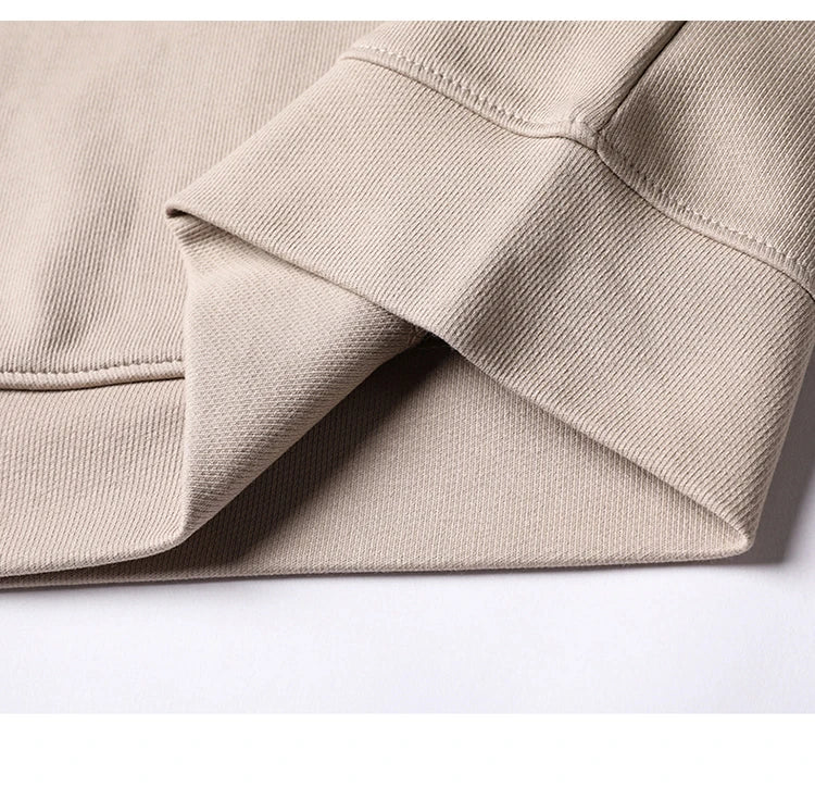 Spring Autumn Thin Pure Cotton Hoodie Men's Slim Fit Korean Sle Trendy  Color Long Sve T-irt Casual Comfortable