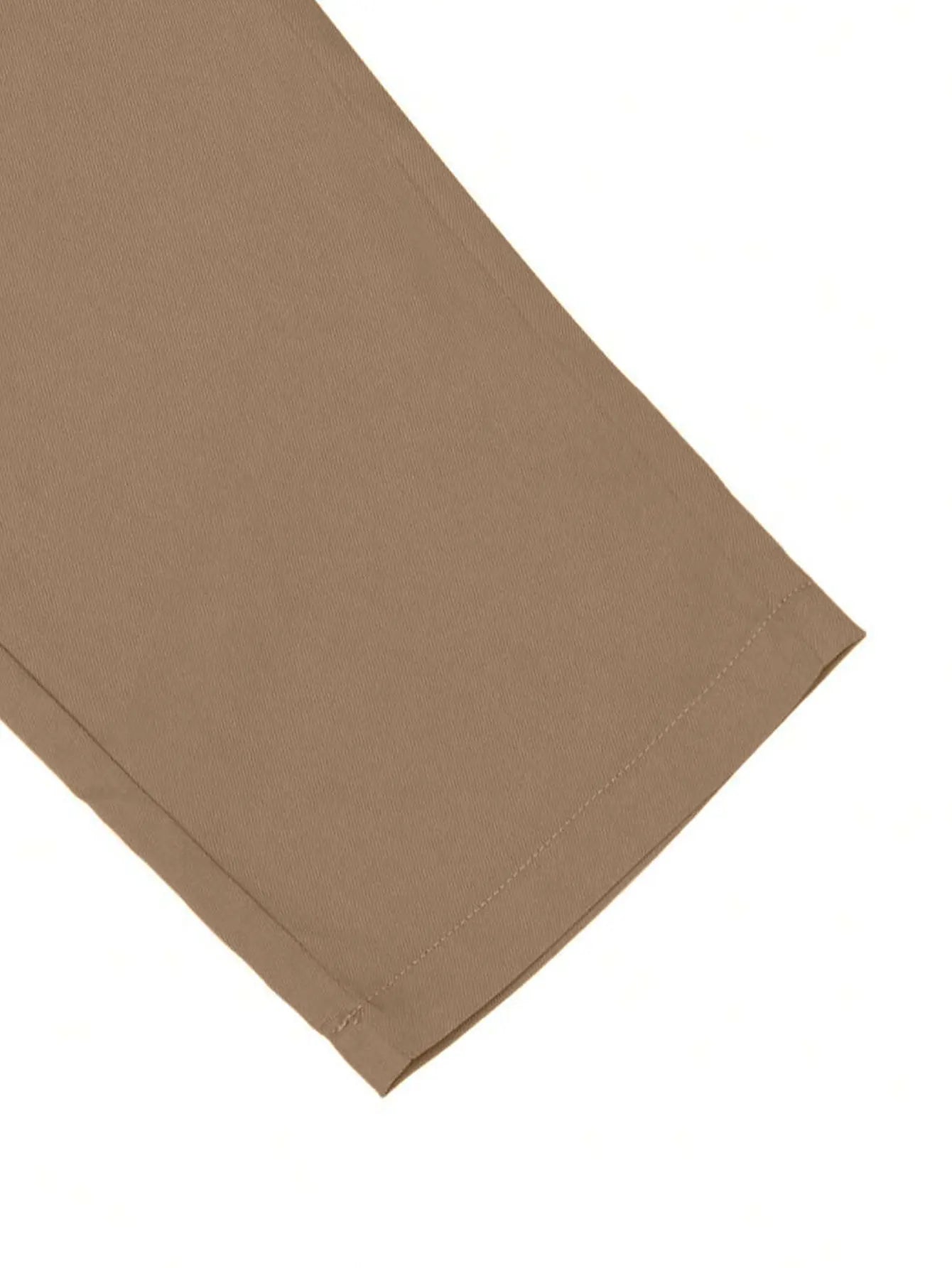 Men's Solid Color Casual Fashion Trousers with Drawstring Waist Regular Fit Pocket Trousers