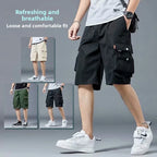 Loose Casual Basketball Shorts for Men Summer Trendy American Style Loose plus Size Workwear Five-Quarter Length Pants