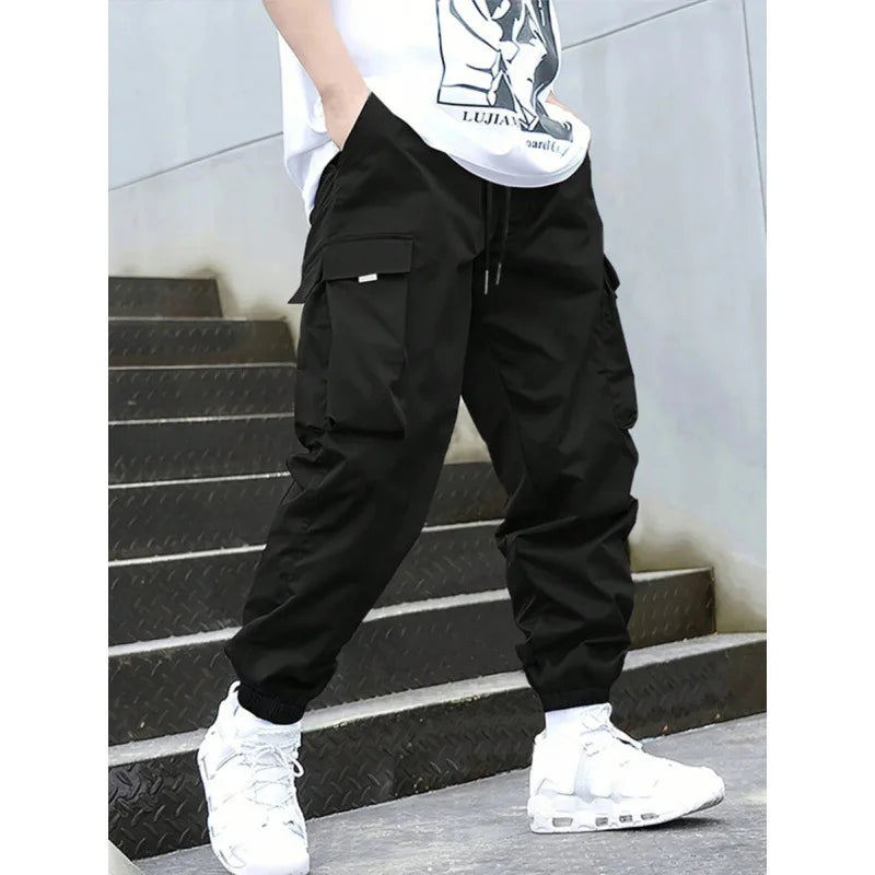 American Retro Printed Cargo Pants Straight Leg Neutral Style Casual Trousers for Men And Women Spring Season Fashion