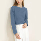 94% Cotton Woman T-Shirt Casual Long Sleeve Tees O-Neck Streetwear Top Harajuku Basic Woman Clothes
