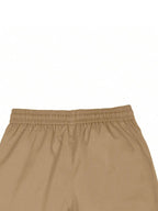 Men's Solid Color Casual Pants with Drawstring Waist Regular Fit Comfy Trousers with Pockets for Spring And Fall