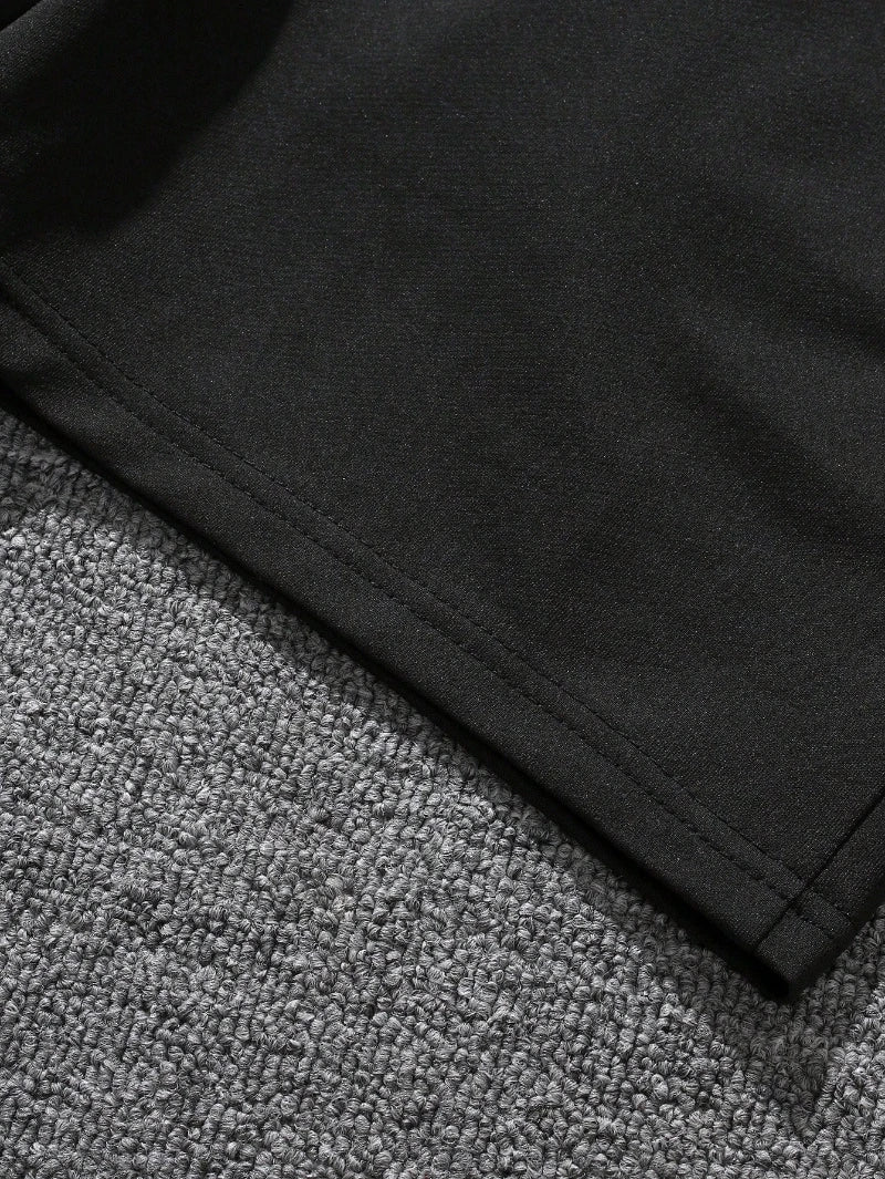 Men's Letter Graphic Print Drawstring Waist Shorts Casual Tie Front Track Athletic Shorts Basketball Training Summer Oversized