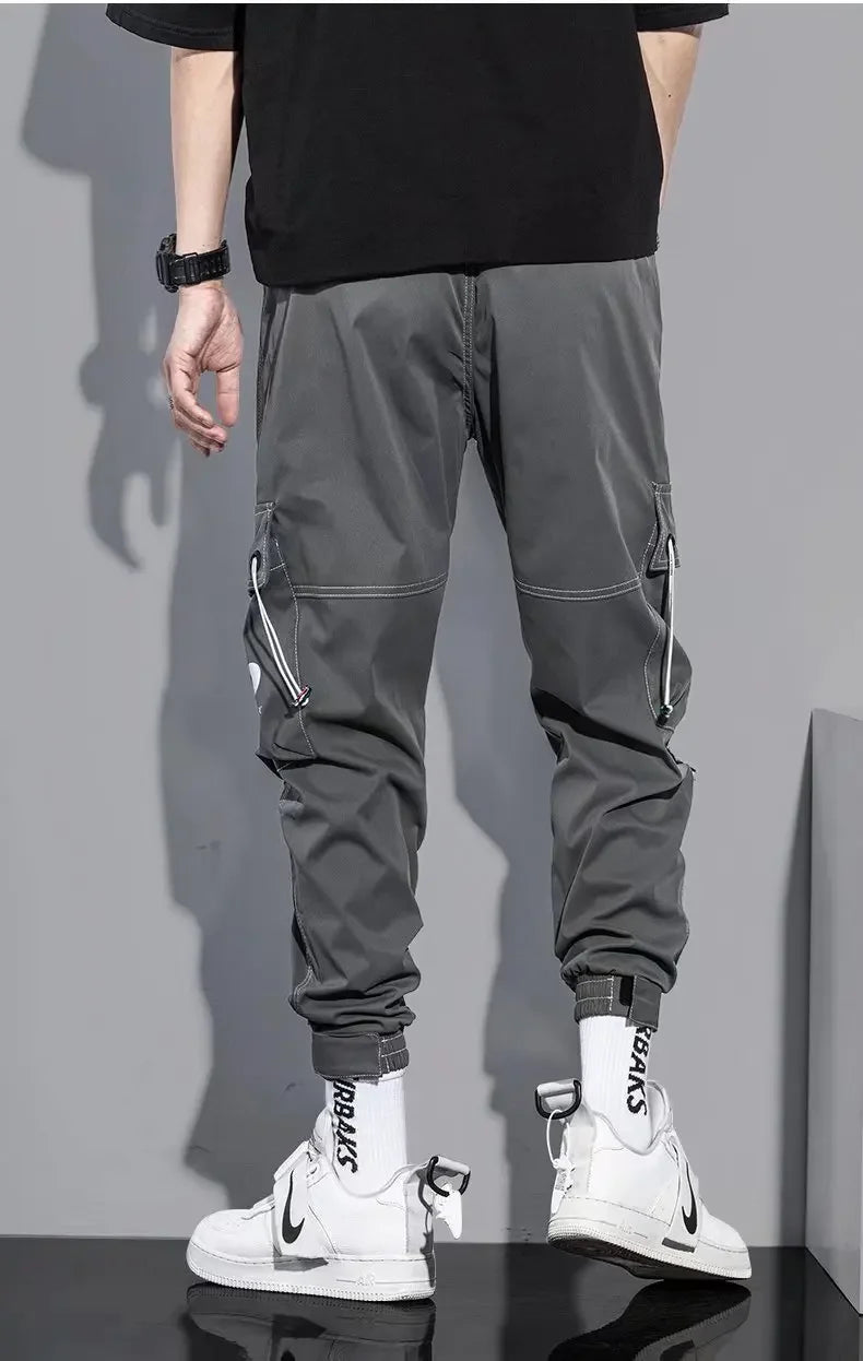 Summer Thin Workwear Loose-Fit Men's Casual Pants Korean Style Trendy Brand Plus Size Versatile Pocket Comfortable Pants