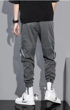 Summer Thin Workwear Loose-Fit Men's Casual Pants Korean Style Trendy Brand Plus Size Versatile Pocket Comfortable Pants