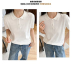 WinvyNee Summer Women's Clothing Cotton Polo T-shirt Short Sleeve Polo Collar Clothes Solid Casual Pullover Female Tops A1002029