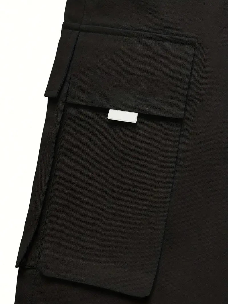 Loose Casual Men's Workwear Pants Spring Autumn New Style Trendy Brand Versatile Long Pants Polyester Blend Fabric for Daily ...