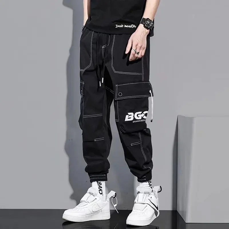 Summer Thin Workwear Loose-Fit Men's Casual Pants Korean Style Trendy Brand Plus Size Versatile Pocket Comfortable Pants