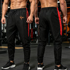 Men's Athletic Pants with Side Stripe Phoenix Print with Elastic Drawstring Waist and Zipper Pockets for Gym Training Running