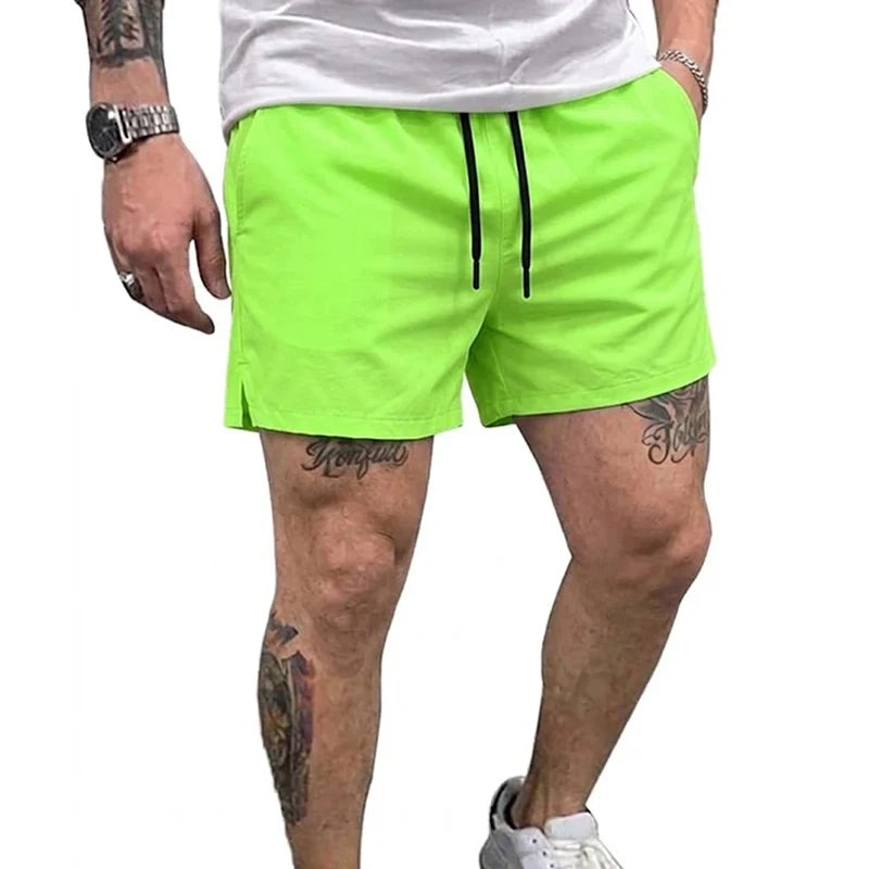 Mens Summer Outdoor Sports Shorts Quick Dry Athletic Workout Shorts with Pockets Lightweight Running Gym and Casual Beach Pants