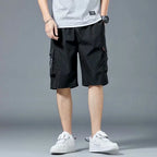 Loose Casual Basketball Shorts for Men Summer Trendy American Style Loose plus Size Workwear Five-Quarter Length Pants