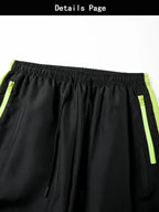 Men's Athletic Pants with Side Stripe Phoenix Print with Elastic Drawstring Waist and Zipper Pockets for Gym Training Running