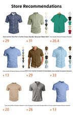 Casual Summer Shirt Men's Stand Collar Short Sleeve Light Maturity Leisure T-Shirt Open Cardigan Polyester Quick Dry Anti-Def...