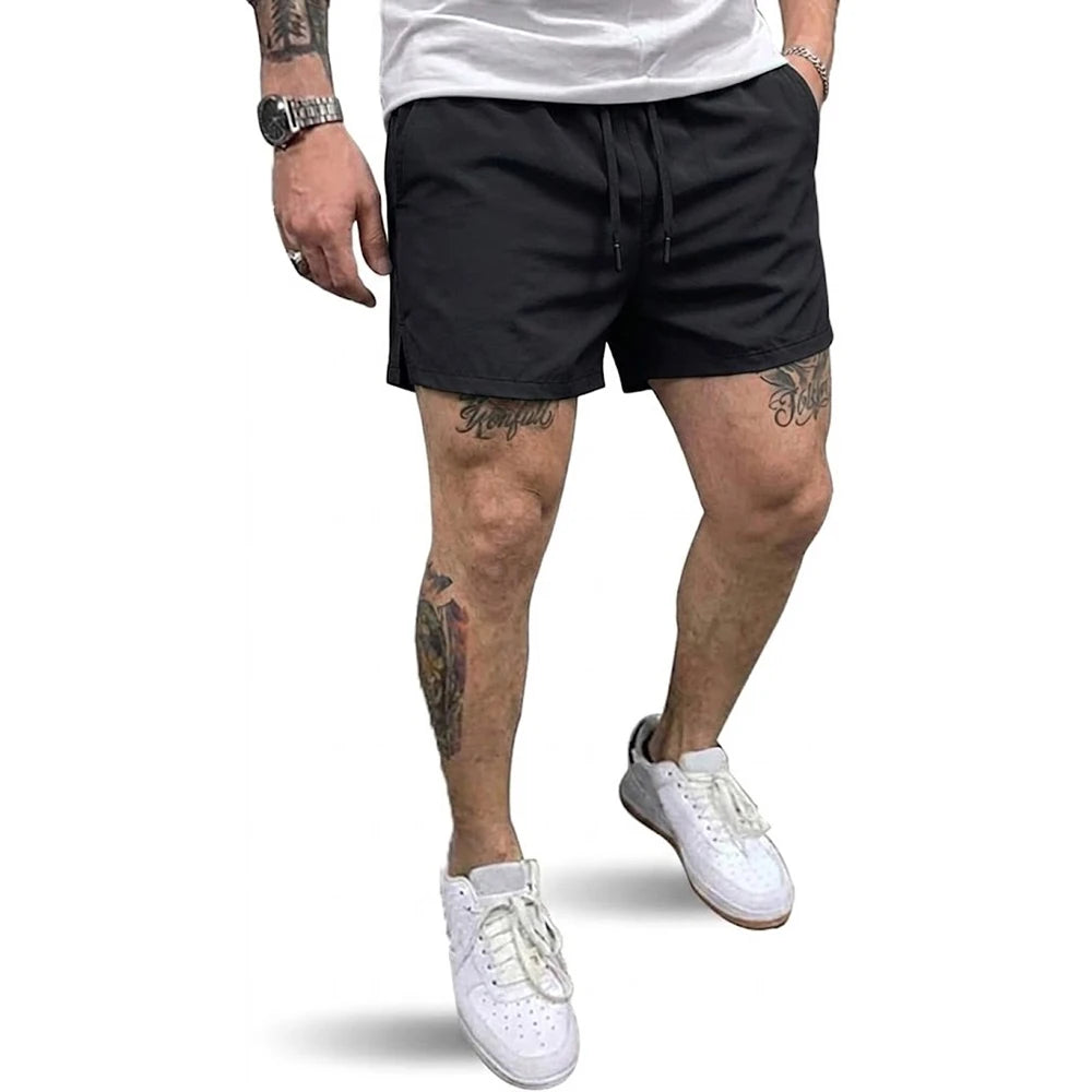 Mens Summer Outdoor Sports Shorts Quick Dry Athletic Workout Shorts with Pockets Lightweight Running Gym and Casual Beach Pants