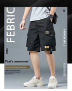 Loose Casual Basketball Shorts for Men Summer Trendy American Style Loose plus Size Workwear Five-Quarter Length Pants