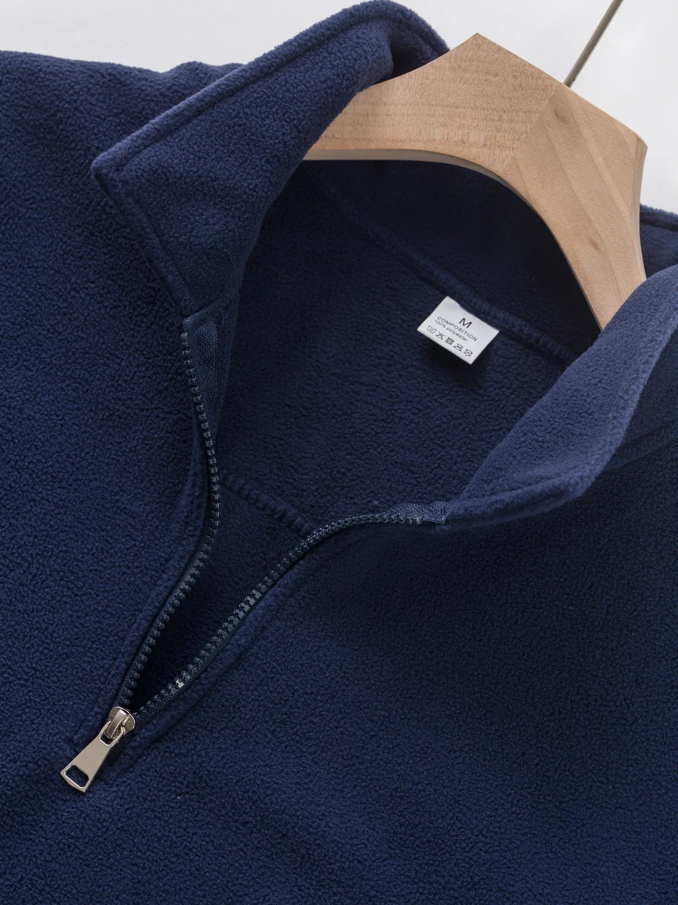 2025 New Men's Double-sided Fleece Half-Zip Casual Hoodie Jacket Autumn Winter Polyester Fiber Sporty Loose Fit Fashion Urban