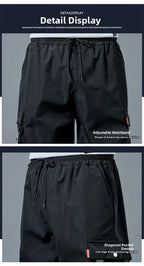 Loose Casual Basketball Shorts for Men Summer Trendy American Style Loose plus Size Workwear Five-Quarter Length Pants