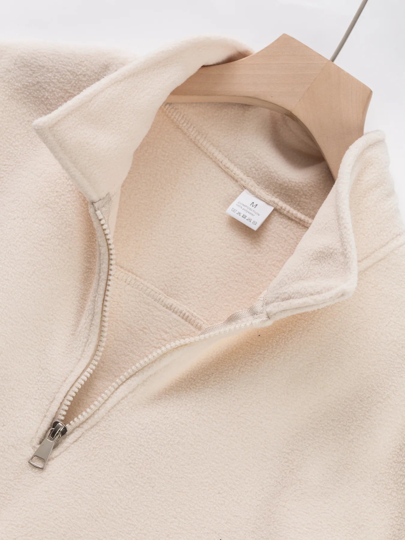2025 New Men's Double-sided Fleece Half-Zip Casual Hoodie Jacket Autumn Winter Polyester Fiber Sporty Loose Fit Fashion Urban
