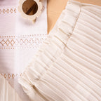 2025 New Girls' Summer Fashion Sets Sleeveless Ruffle Tank Top & Shorts Solid Color Two-Piece Outfit for Toddler Girls