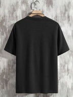 Men's Sporty V-Neck T-Shirt Breathable Casual Summer Top Comfortable Advanced Feeling Male Model Summer Season Crew Neck
