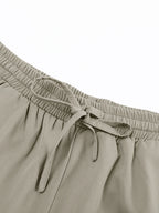 Cargo Multi Pocket Drawstring Casual Shorts Men's Summer Loose Athletic 5 Inch Shorts