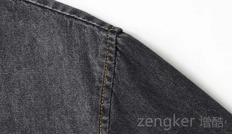 New denim shirt jacket men's casual loose plus size cowboy shirt spring autumn hundred with the tide shirts for men 8XL 7XL