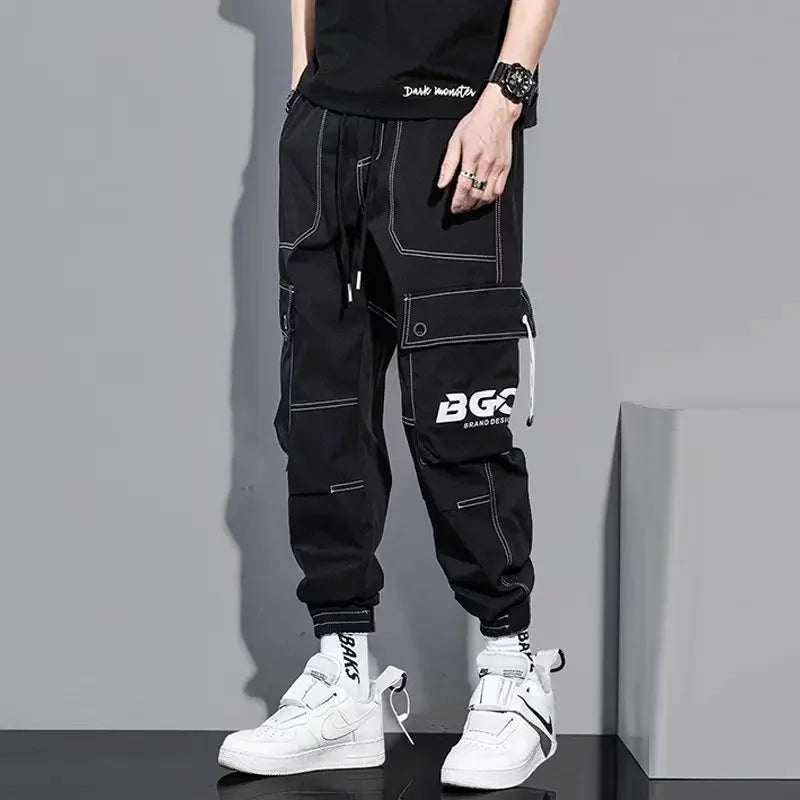 Summer Thin Workwear Loose-Fit Men's Casual Pants Korean Style Trendy Brand Plus Size Versatile Pocket Comfortable Pants