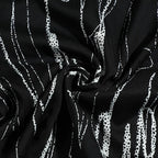 Stay Cool in Style with Our Black Patterned Short Sleeve Men's Shirt