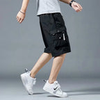 Loose Casual Basketball Shorts for Men Summer Trendy American Style Loose plus Size Workwear Five-Quarter Length Pants