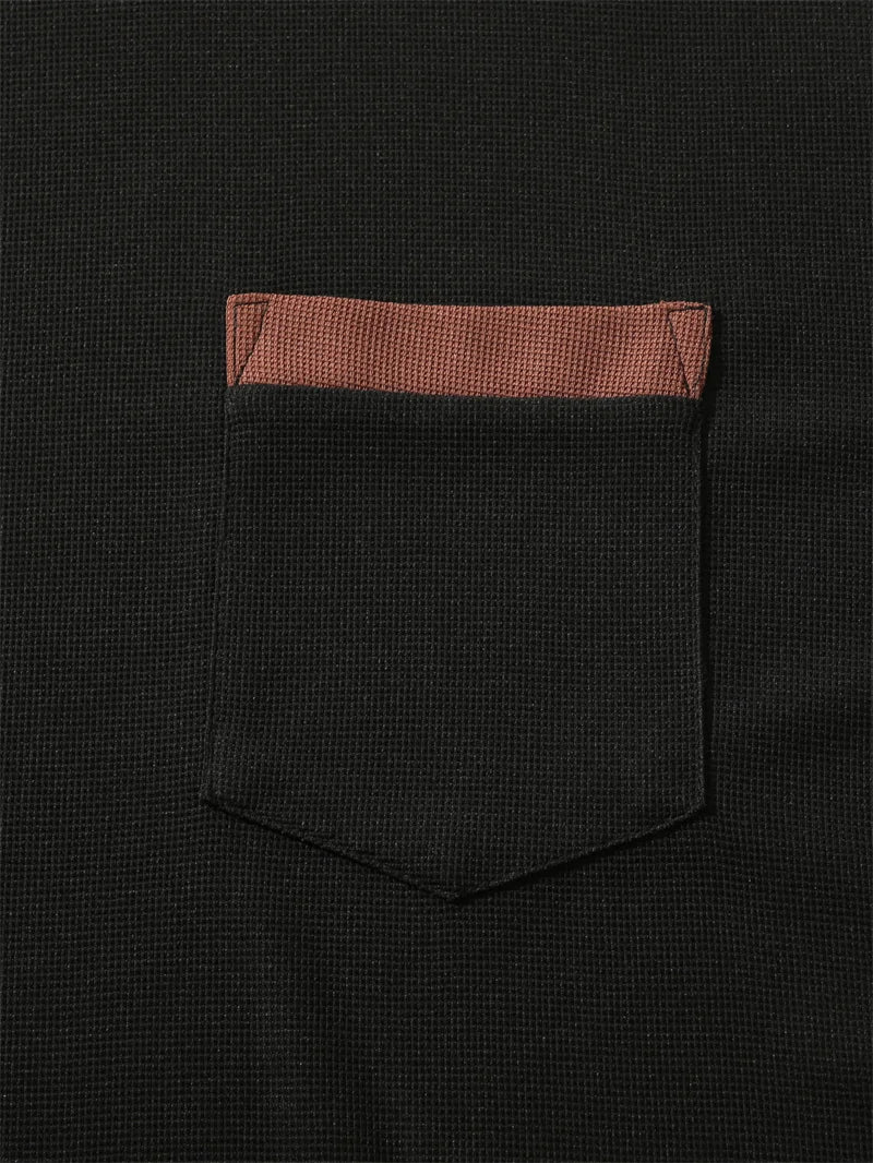 summer Casual breathable Men Tops Patchwork pocket sports pullover Textured Male Loose round collar short sleeve men T-shirts