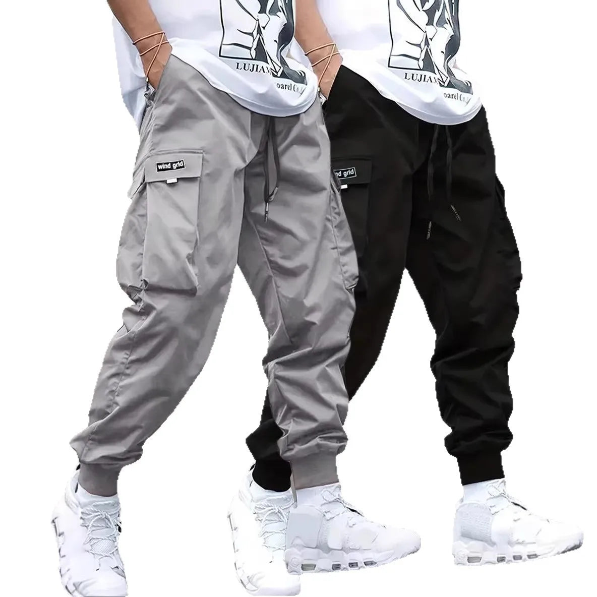 Loose Casual Men's Workwear Pants Spring Autumn New Style Trendy Brand Versatile Long Pants Polyester Blend Fabric for Daily ...