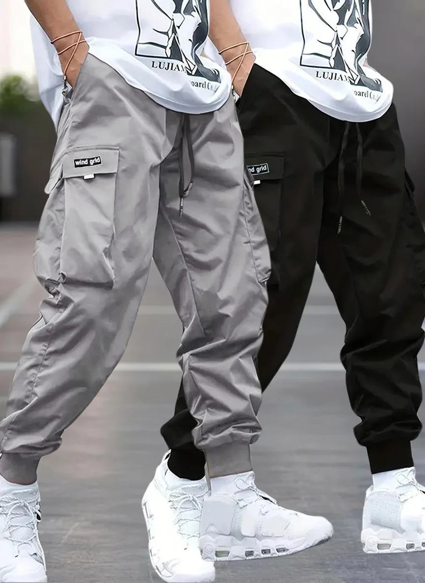 Loose Casual Men's Workwear Pants Spring Autumn New Style Trendy Brand Versatile Long Pants Polyester Blend Fabric for Daily ...