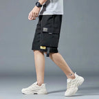 Loose Casual Basketball Shorts for Men Summer Trendy American Style Loose plus Size Workwear Five-Quarter Length Pants