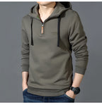 Spring Autumn Casual Hoodie Men Loose Fce Long Sve T-irt Sports Outerwear Comfortable Breathable Cotton Polyester Blend