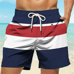 Stripe Graphic Men's Resort Shorts 3D Printed New Design Board Shorts Swim Trunks Summer Drawstring Hawaiian Style Men Swimsuit