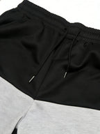 Men's Casual Color Block Short Pants American Loose Straight Leg Five-Quarter Length Summer New Sporty Trendy Polyester Fiber