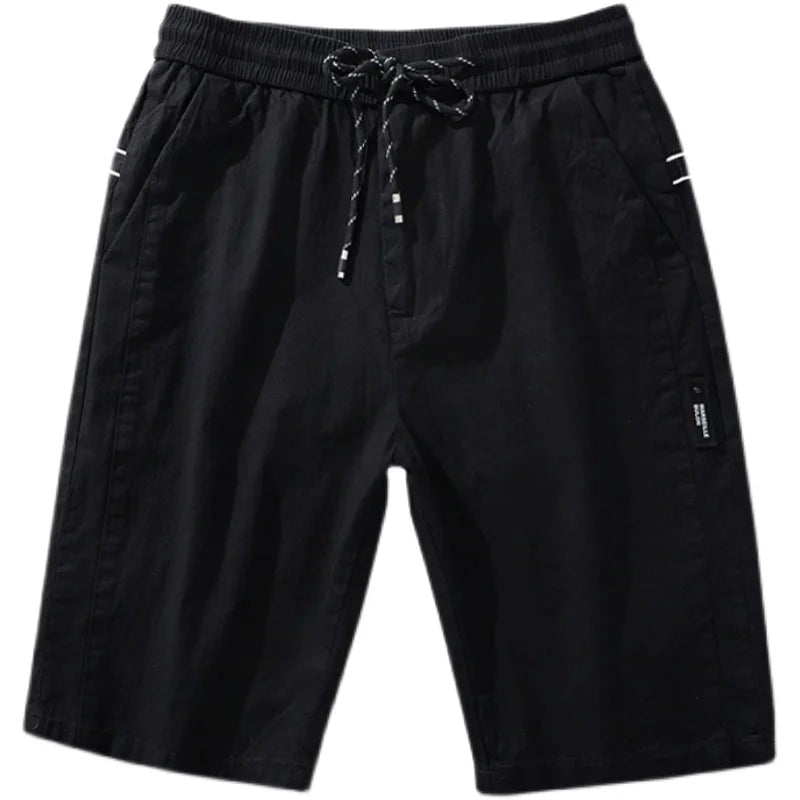 Loose Casual Basketball Shorts for Men Summer Trendy American Style Loose plus Size Workwear Five-Quarter Length Pants