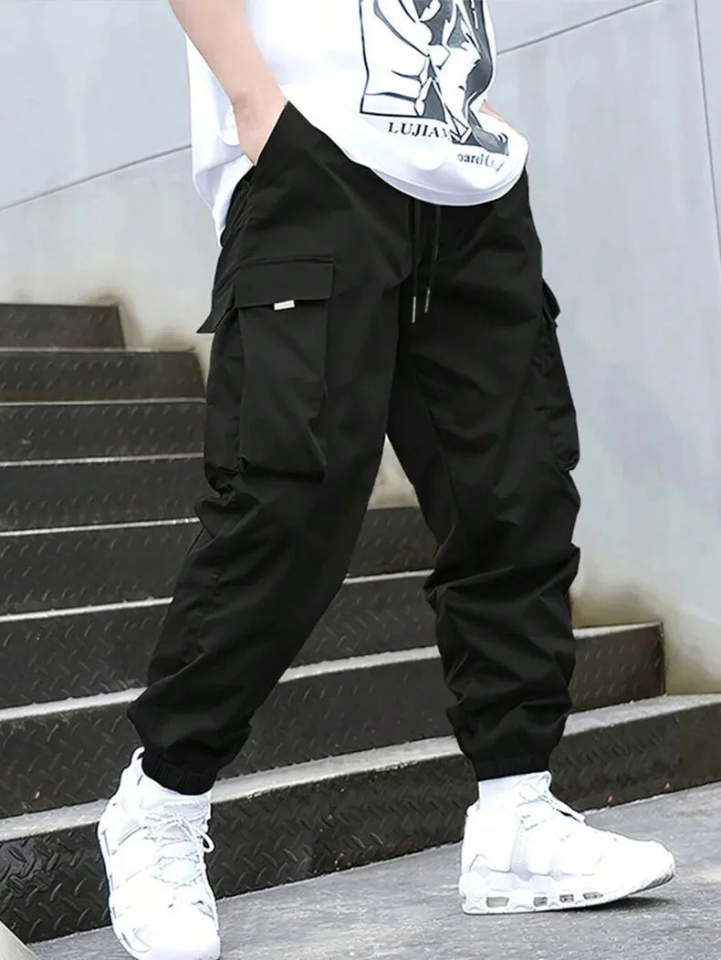 American Retro Printed Cargo Pants Straight Leg Neutral Style Casual Trousers for Men And Women Spring Season Fashion