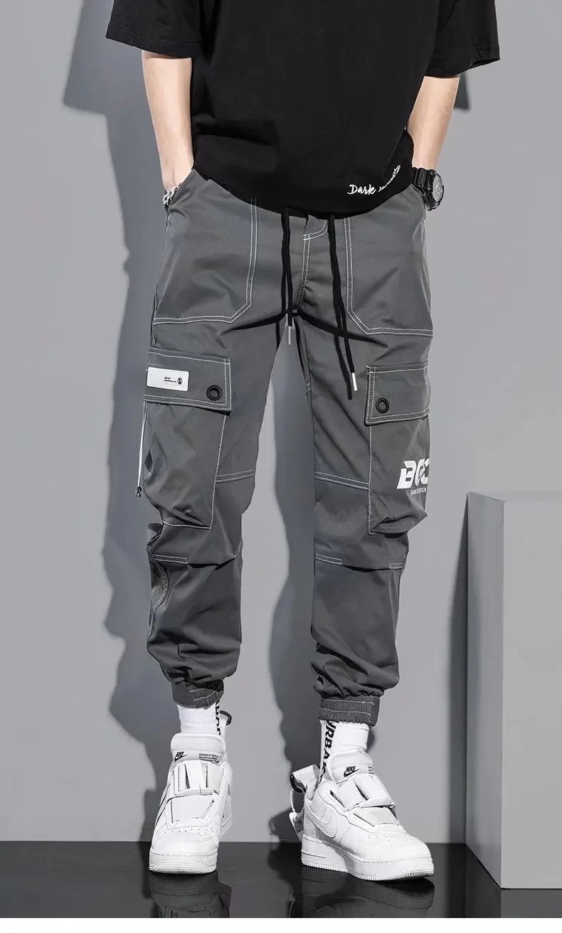 Summer Thin Workwear Loose-Fit Men's Casual Pants Korean Style Trendy Brand Plus Size Versatile Pocket Comfortable Pants
