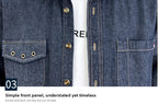 New Men's Denim Shirt Pure Cotton Washed Fashion Top Youth Style Japanese Design Autumn Collection Slim Fit Long Sleeve Casua...