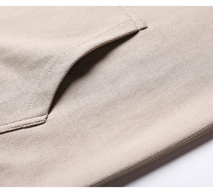 Spring Autumn Thin Pure Cotton Hoodie Men's Slim Fit Korean Sle Trendy  Color Long Sve T-irt Casual Comfortable
