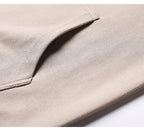 Spring Autumn Thin Pure Cotton Hoodie Men's Slim Fit Korean Sle Trendy  Color Long Sve T-irt Casual Comfortable
