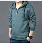 Spring Autumn Casual Hoodie Men Loose Fce Long Sve T-irt Sports Outerwear Comfortable Breathable Cotton Polyester Blend