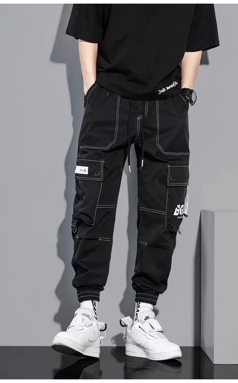 Summer Thin Workwear Loose-Fit Men's Casual Pants Korean Style Trendy Brand Plus Size Versatile Pocket Comfortable Pants