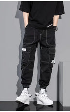 Summer Thin Workwear Loose-Fit Men's Casual Pants Korean Style Trendy Brand Plus Size Versatile Pocket Comfortable Pants